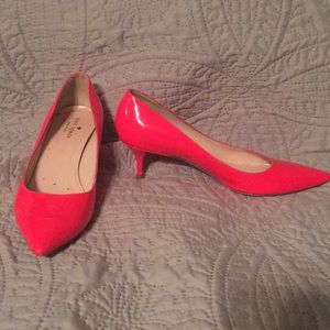 Hot pink Kate Spade 2” heels